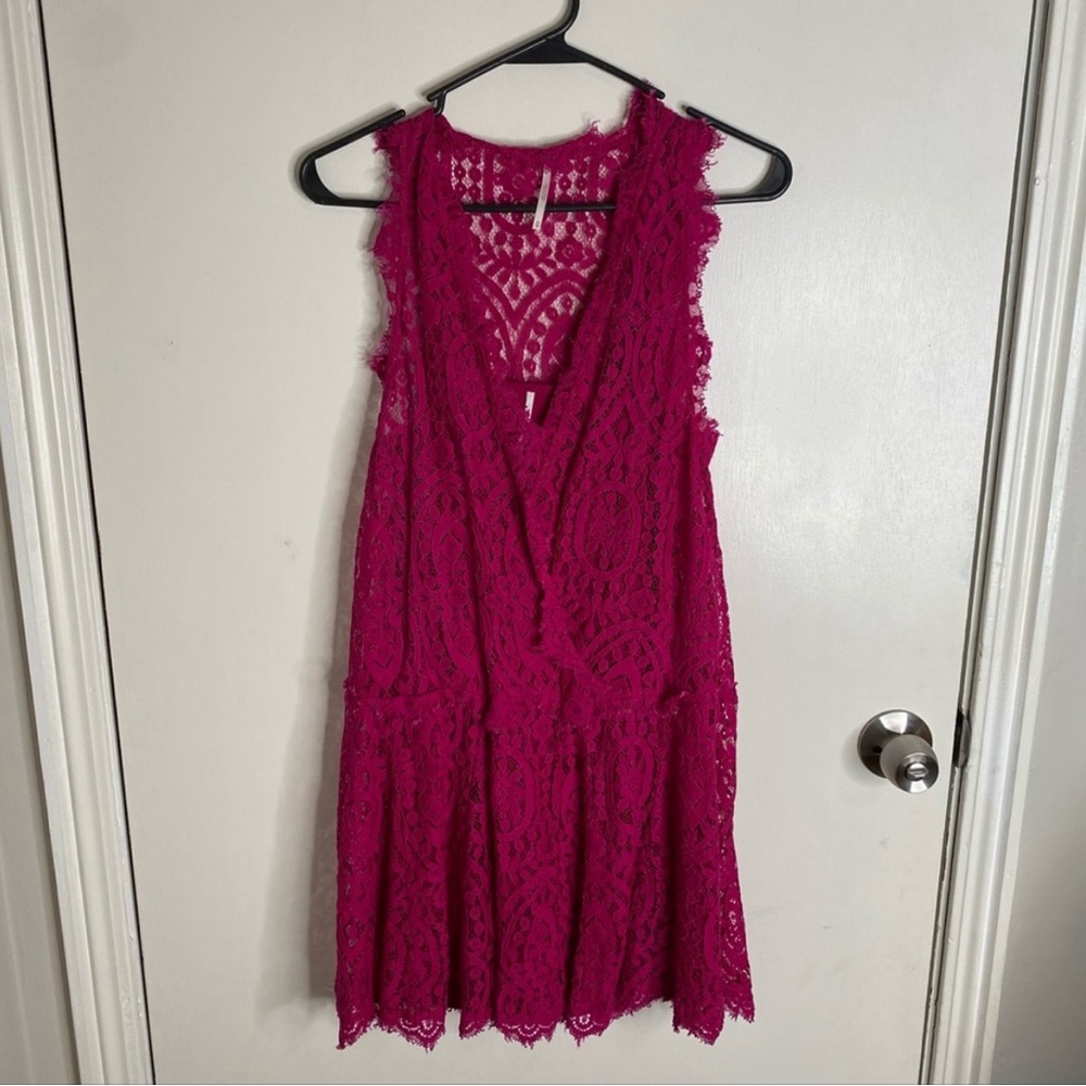 Free people heart in two lace dress xs